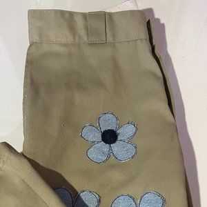 Dickies with denim flowers